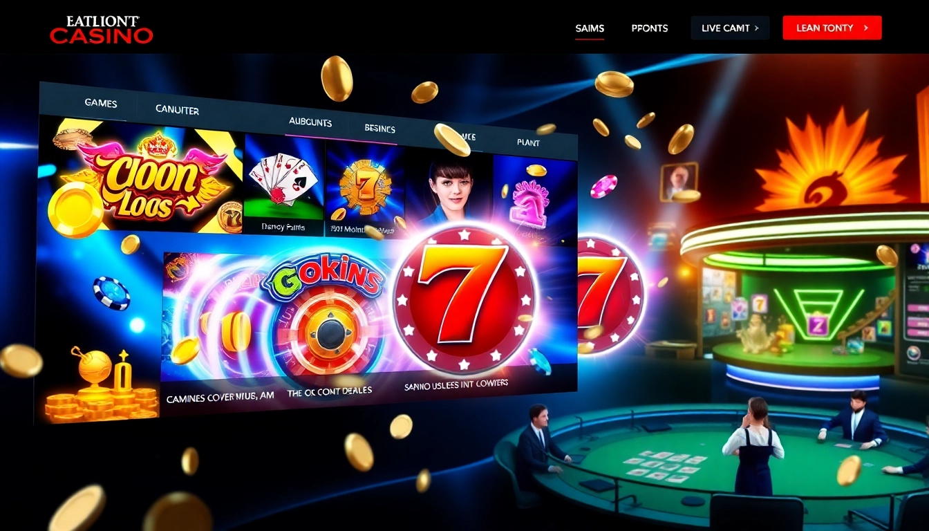 CK4444 com online gaming platform with immersive slots, live casino, and sports betting features in a vibrant digital setting.