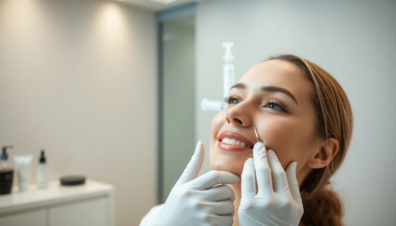 Botox Zürich: Professional facial injection procedure performed by an experienced aesthetic doctor in a modern clinic environment, ensuring natural results.