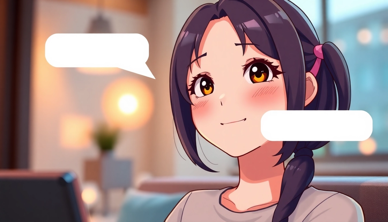 Experience realistic Ai girlfriend chat interactions with a friendly anime avatar enhancing emotional connection and personalized conversations.