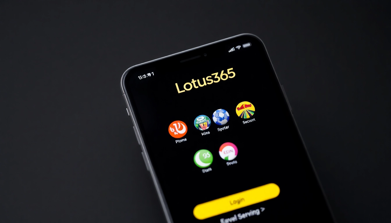 An easy-to-use Lotus365 ID login interface on a mobile device showcasing sports betting options and casino games for Indian users.
