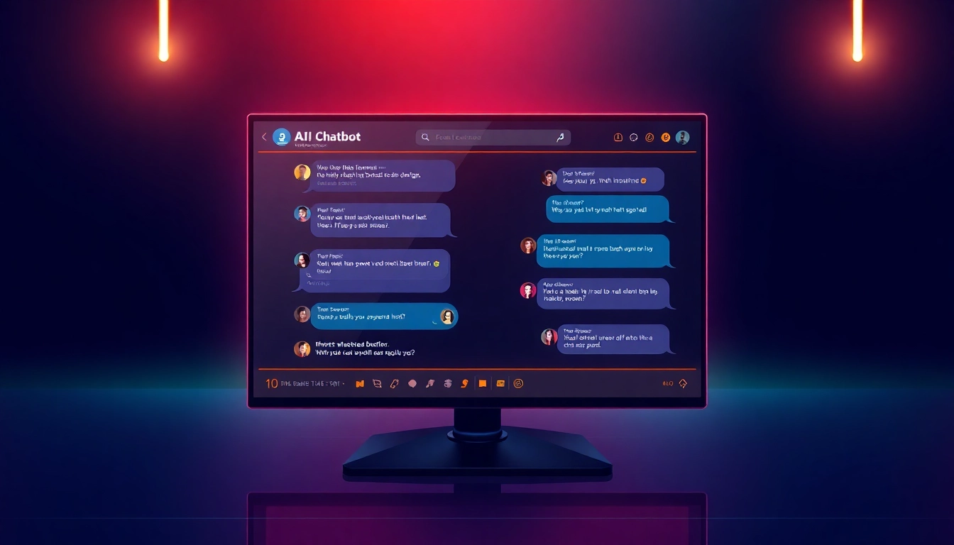 Depiction of nsfw ai chat platform with a sleek interface facilitating unfiltered adult conversations, highlighting privacy and advanced AI features for responsible use.