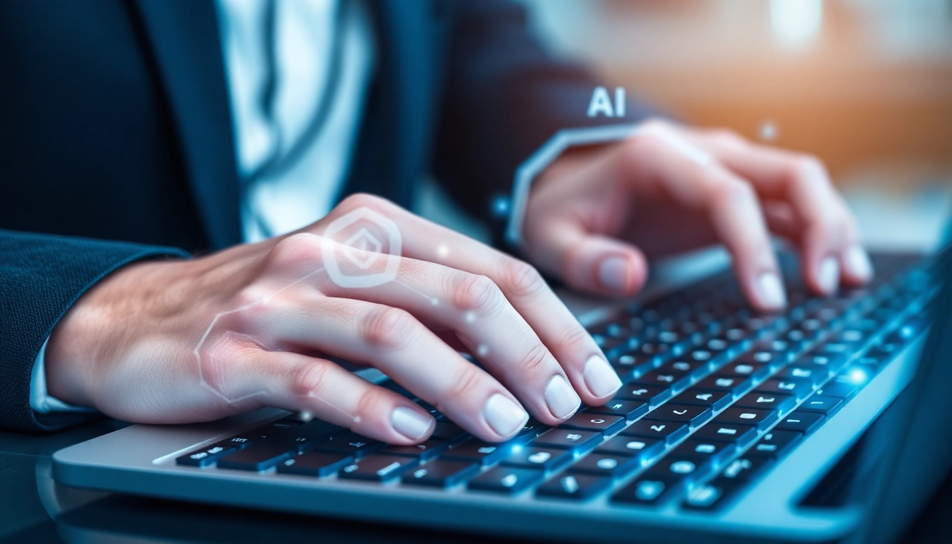 Person humanizing AI content using a digital tool to ensure natural writing and better AI